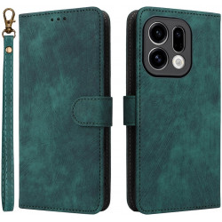 Phonesta Vintage Skin Book Peňaženkové puzdro pre Oppo Find X9 - Zelené