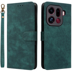 Phonesta Vintage Skin Book Peňaženkové puzdro pre Oppo Find X9 Pro - Zelené