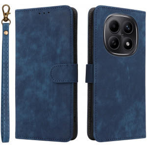 Phonesta Vintage Skin Book Peňaženkové puzdro pre Xiaomi Redmi Note 15 4G/5G / Xiaomi Poco M8 - Modré