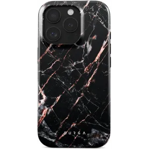 Burga Tough Zadný kryt puzdro pre Apple iPhone 16 Pro - Rose Gold Marble