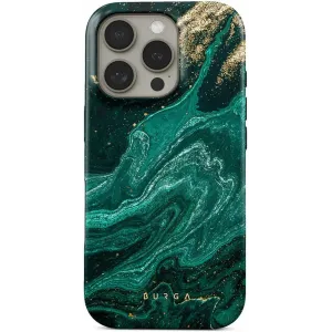 Burga Tough Zadný kryt puzdro s MagSafe pre Apple iPhone 16 Pro - Emerald Pool