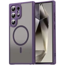 Phonesta AirFrost Zadný kryt puzdro s MagSafe pre Samsung Galaxy S25 Ultra - Matné fialové