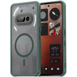 Phonesta AirFrost Zadný kryt puzdro s MagSafe pre Nothing Phone (3a) - Matné zelené