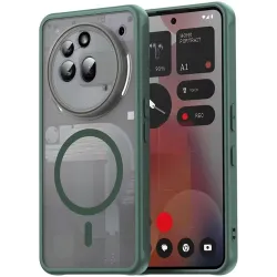Phonesta AirFrost Zadný kryt puzdro s MagSafe pre Nothing Phone (3a) Pro - Matné zelené