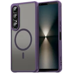 Phonesta AirFrost Zadný kryt puzdro s MagSafe pre Sony Xperia 1 VII - Matné fialové