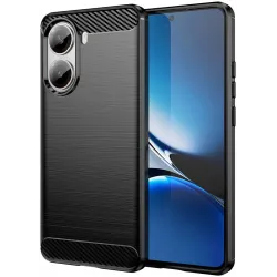 Phonesta Carbon Silikónový Zadný kryt puzdro pre Xiaomi Poco X7 Pro - Čierne