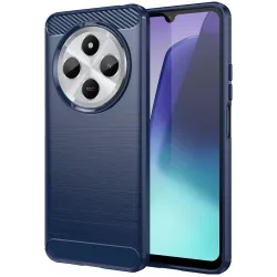 Phonesta Carbon Silikónový Zadný kryt puzdro pre Xiaomi Redmi 14C / Xiaomi Poco C75 - Modré