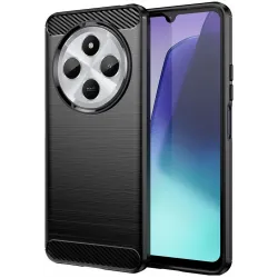 Phonesta Carbon Silikónový Zadný kryt puzdro pre Xiaomi Redmi 14C / Xiaomi Poco C75 - Čierne