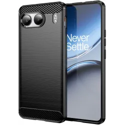 Phonesta Carbon Silikónový Zadný kryt puzdro pre OnePlus Nord 4 - Čierne