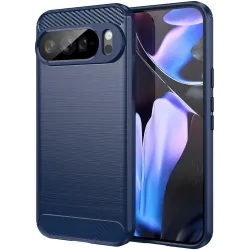 Phonesta Carbon Silikónový Zadný kryt puzdro pre Google Pixel 10 Pro XL - Modré
