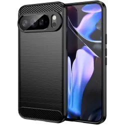 Phonesta Carbon Silikónový Zadný kryt puzdro pre Google Pixel 10 Pro XL - Čierne