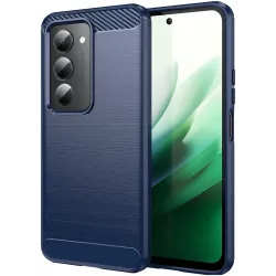 Phonesta Carbon Silikónový Zadný kryt puzdro pre Xiaomi Redmi 15 - Modré