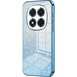 Phonesta Crystal Sparkle Silikónový Zadný kryt puzdro pre Xiaomi Redmi Note 14 Pro 5G / Xiaomi Poco X7 - Modré