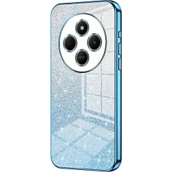 Phonesta Crystal Sparkle Silikónový Zadný kryt puzdro pre Xiaomi Redmi 14C / Xiaomi Poco C75 - Modré