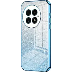 Phonesta Crystal Sparkle Silikónový Zadný kryt puzdro pre OnePlus 13 - Modré