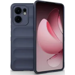 Phonesta GripShell Silikónový Zadný kryt puzdro pre Oppo Reno13 F 4G/5G / Reno13 FS 5G - Tmavomodré