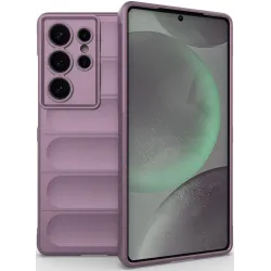 Phonesta GripShell Silikónový Zadný kryt puzdro pre Samsung Galaxy S25 Ultra - Fialové