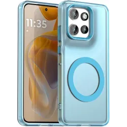 Phonesta HardFrost Zadný kryt puzdro s MagSafe pre Motorola Edge 60 Neo/Edge 50 Neo / ThinkPhone 25 - Matné modré