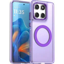 Phonesta HardFrost Zadný kryt puzdro s MagSafe pre Motorola Edge 60 / Edge 60 Fusion - Matné fialové