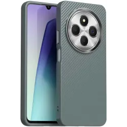 Phonesta IMD Carbon Fiber Zadný kryt puzdro pre Xiaomi Redmi 14C / Xiaomi Poco C75 - Sivé