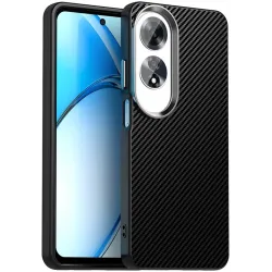 Phonesta IMD Carbon Fiber Zadný kryt puzdro pre Oppo A60 - Čierne