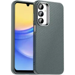 Phonesta IMD Carbon Fiber Zadný kryt puzdro pre Samsung Galaxy A16 - Sivé