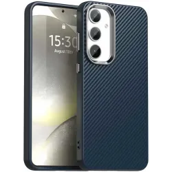 Phonesta IMD Carbon Fiber Zadný kryt puzdro pre Samsung Galaxy S25/S24 - Tmavomodré