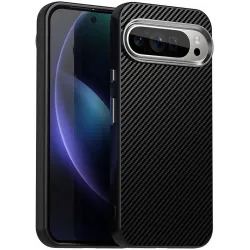 Phonesta IMD Carbon Fiber Zadný kryt puzdro pre Google Pixel 9 Pro XL - Čierne