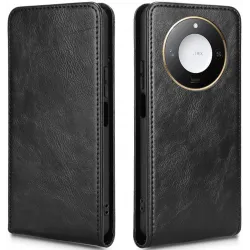 Phonesta Leather Vertical Flip Peňaženkové puzdro pre HONOR X9c Smart - Čierne