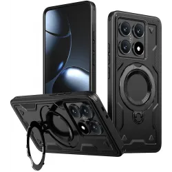 Phonesta MagLock Armor Zadný kryt puzdro s krúžkom a MagSafe pre Xiaomi 14T - Čierne