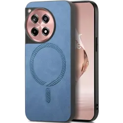 Phonesta Retro Vegan Leather MagSafe Zadný kryt puzdro pre OnePlus 12R - Modré