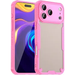 Phonesta Shockproof Armor Zadný kryt puzdro pre Apple iPhone 17 Pro Max - Ružové
