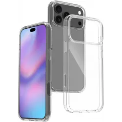 Phonesta Scratchproof Zadný kryt puzdro pre Apple iPhone 17 Pro Max - Priehľadné