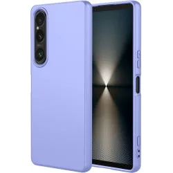 Phonesta Soft Silk Silikónový Zadný kryt puzdro pre Sony Xperia 1 VII - Fialové