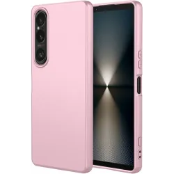 Phonesta Soft Silk Silikónový Zadný kryt puzdro pre Sony Xperia 1 VII - Ružové