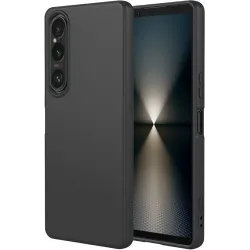 Phonesta Soft Silk Silikónový Zadný kryt puzdro pre Sony Xperia 1 VII - Čierne
