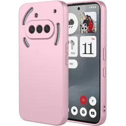 Phonesta Soft Silk Silikónový Zadný kryt puzdro pre Nothing Phone (3a) - Ružové