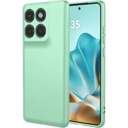 Phonesta Soft Silk Silikónový Zadný kryt puzdro pre Motorola Edge 60 / Edge 60 Fusion - Matcha zelené