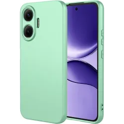 Phonesta Soft Silk Silikónový Zadný kryt puzdro pre Xiaomi Poco F7 - Matcha zelené