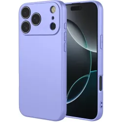 Phonesta Soft Silk Silikónový Zadný kryt puzdro pre Apple iPhone 17 Pro Max - Fialové