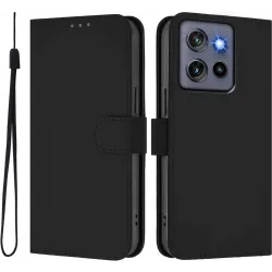 Phonesta Soft Skin Book Peňaženkové puzdro pre Motorola Edge 60 Neo/Edge 50 Neo / ThinkPhone 25 - Čierne