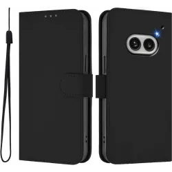 Phonesta Soft Skin Book Peňaženkové puzdro pre Nothing Phone (2a) / (2a) Plus - Čierne