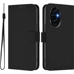 Phonesta Soft Skin Book Peňaženkové puzdro pre HONOR 200 Pro - Čierne