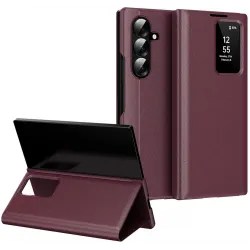 Phonesta Smart Window Book Peňaženkové puzdro pre Samsung Galaxy Z Fold 7 - Bordeaux