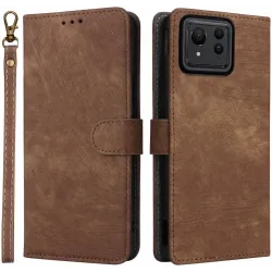 Phonesta Vintage Skin Book Peňaženkové puzdro pre Asus Zenfone 11 Ultra - Hnedé