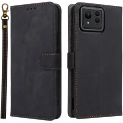 Phonesta Vintage Skin Book Peňaženkové puzdro pre Asus Zenfone 11 Ultra - Čierne