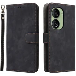 Phonesta Vintage Skin Book Peňaženkové puzdro pre Asus Zenfone 10 - Čierne